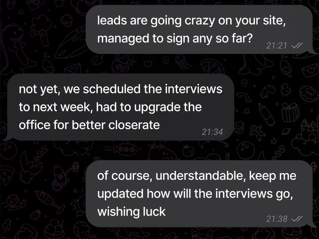 Client feedback in Telegram