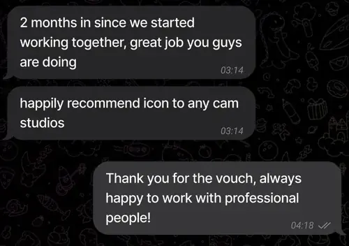 Client feedback in Telegram
