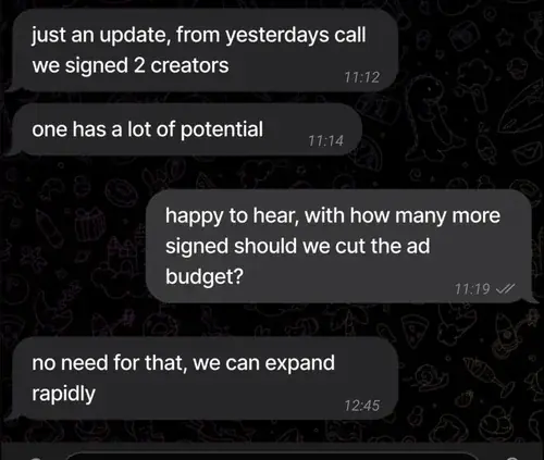 Client feedback in Telegram