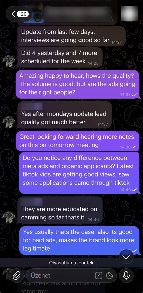 Client message