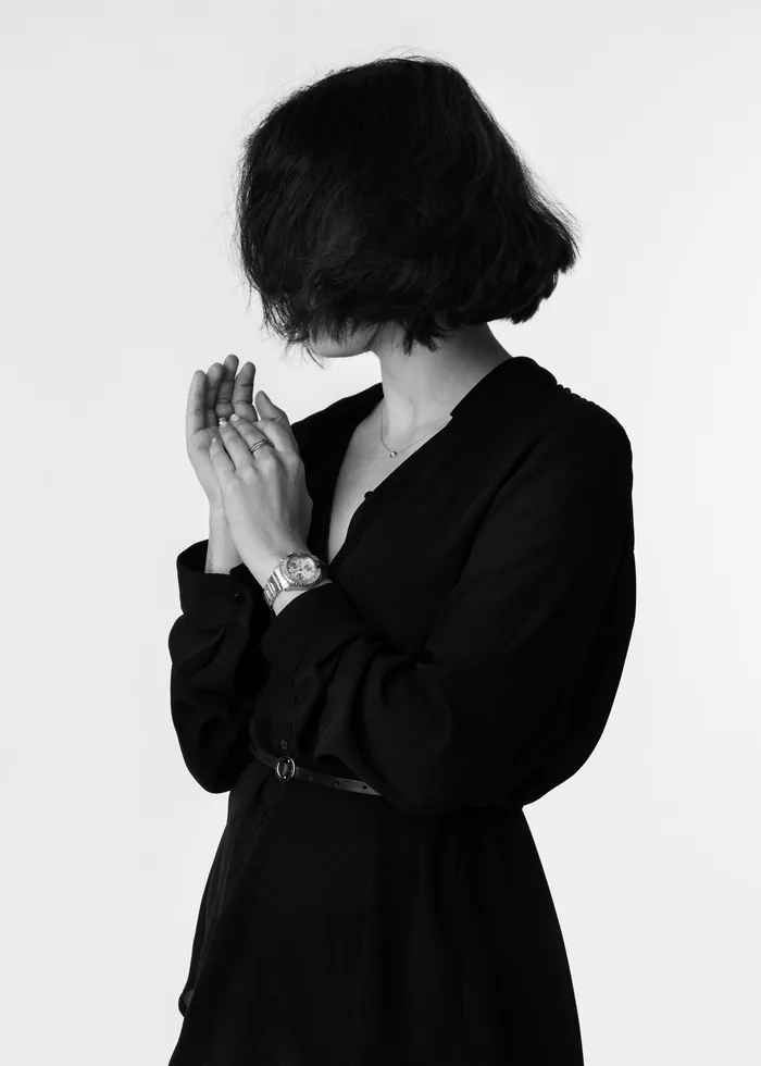 Applicant digital, portrait, plain background